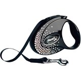Flexi Glam Splash Crystal S trak 3 m črna Cene