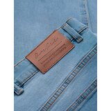 Ombre Men's denim joggers with asymmetrical stitching - blue | Shoptok.si