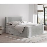 Maison de Rêve Svetlo siva boxspring postelja s prostorom za shranjevanje 160x200 cm Bergamo – | Shoptok.si