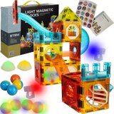  Magnetski građevinski set - Svjetleći tobogan, 75 komada Cijene
