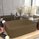  Luksuzni umivaonik mat krem 41 x 30 x 12 cm keramički | shoptok.hr