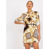 Italy Moda Dress-DHJ-SK-5766AB-6.76-Light Yellow | Shoptok.si