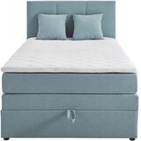 Welnova POSTELJA BOXSPRING 120 cm x 200 cm , tekstil svetlo modra | Shoptok.si