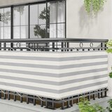  Balcony ekran Svijetlo siva i bijela. 75 x 800 cm | shoptok.hr