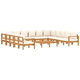  10-dijelna set vrtnih sofa s jastucima masivno bagremovo drvo | shoptok.hr