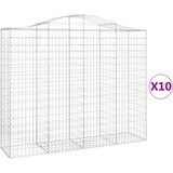  Lučne gabionske košare 10kom 200x50x160/180cm pocinčano željezo | Eponuda.com