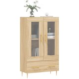  Visoka komoda boja hrasta 69,5 x 31 x 115 cm konstruirano drvo | shoptok.hr