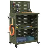  Količar za alate s policom Maslinasto zelena 65 x 35 x 111 cm | shoptok.hr