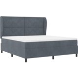 Box Spring Krevet s Madracem Tamnosivi 180x200 cm Baršun | shoptok.hr