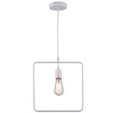 Mitea Lighting M161714 visilica beli kvadrat 1xE27 Max.60W/220V | ePonuda.com