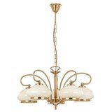  Luster na lancu ASTORIA 5xE27/15W/230V zlatni Cene