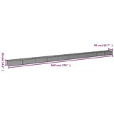  Vrtna visoka greda 960x50x36 cm corten jeklo, (20798660) | Shoptok.si