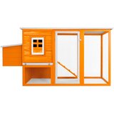  Kokošinjac s vanjskim kavezom i 1 odjeljkom za jaja drveni | shoptok.hr