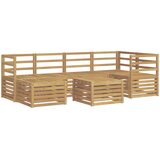  Set vanjskih sofa 7 pcs Bijela Poliester | shoptok.hr