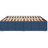  Okvir za krevet bez madraca plavi 200x200 cm od tkanine | Eponuda.com