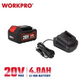 WorkPro wp398006 Set – punjač baterije (2,4A) i baterija 20V (4.0Ah) ( WP398006 ) Cene