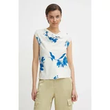 Calvin Klein Majica ženska, bež barva, K20K207036