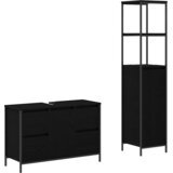  Set namještaja za kupaonicu s ladicama 2 pcs Crni hrast | shoptok.hr