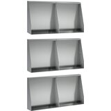  Zid za zadržavanje 6 kom. 40 x 12 x 40 cm Pocinčani čelik | shoptok.hr
