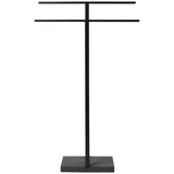 crna metalna stalak za ručnike, visina 86 cm