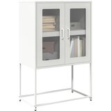 vidaXL Highboard White 68x39x107 cm Steel Cene