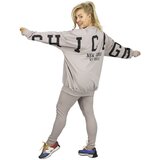 Pri Women's tracksuit loose sweatshirt + ribbed leggings CHICAGO Cene