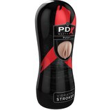 PDX Pussy Vibrating Stroker - vibrirajuća umjetna maca (prirodna) | shoptok.hr