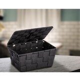 Wenko crna košara s poklopcemo Adria | shoptok.hr