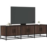 vidaXL TV ormarić smeđi hrast 150x35x41 cm Konstruirano drvo i metal | shoptok.hr