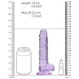 REALROCK Dildo Crystal Clear Purple 7 | Shoptok.si