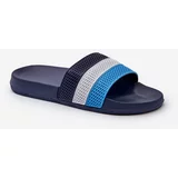 Kesi Classic men's slippers with straps, navy blue Sylri