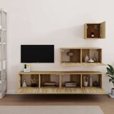  4-dijelni set TV ormarića boja hrasta sonome konstruirano drvo | shoptok.hr