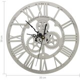 vidaXL Zidni sat srebrni 30 cm akrilni | shoptok.hr
