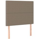  Krevet box spring s madracem LED smeđesivi 120 x 200 cm tkanina | shoptok.hr