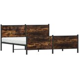  Metalni okvir kreveta bez madraca boja hrasta 193x203 cm | shoptok.hr