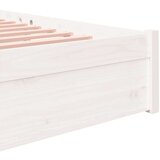  Okvir za krevet od masivnog drva bijeli 120 x 200 cm | shoptok.hr
