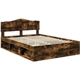  Konstrukcija postelje z vzglavjem Dimljeni oreh 150 x 200 cm, (5000102551) | Shoptok.si