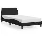 Furnova Posteljni okvir brez vzmetnice črn 100x200 cm žamet, (21936238) | Shoptok.si