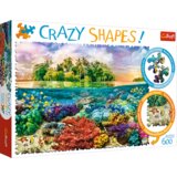 Puzzle 600 Crazy Shapes - Tropikalna wyspa 11113 | shoptok.hr