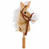 HOBBY Horse Stick Horse Head Galloping Neighing Sounds Beige 100 cm | Shoptok.si