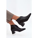 Boto Eco Leather Women's Boots High Heels Black Rylina Cene