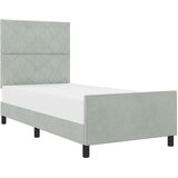  Krevet s opruga kutije Svjetlosiva 90 x 200 cm Baršun | shoptok.hr