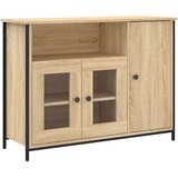 vidaXL Komoda sonoma hrast 100x35x75 cm inženirski les | Shoptok.si