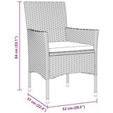  3-delni vrtnarski jedilni set Rjava Poli Ratan, (22087360) | Shoptok.si
