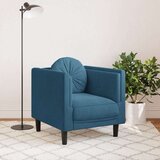  Fotelja s jastukom plava baršunasta | shoptok.hr