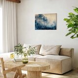  Slika - Landscape with Trees in Illustrative Style Fairy-Tale Blue Forest 90x60 Standard | shoptok.hr
