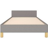  Posteljni okvir z vzglavjem svetlo siv 90x190 cm blago, (20788372) | Shoptok.si