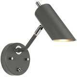 Elstead Lighting Elstead Quinto Stenska svetilka z 1 lučjo - temno siva, polirana nikljeva, E14, (22097896) | Shoptok.si