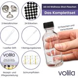VOLILA 12x 60 ml stekleničke za napitke s pokrovom | Shoptok.si