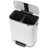 Brabantia Koš za odpadke s pedalom Bo, 2 x 30L - bela | Shoptok.si